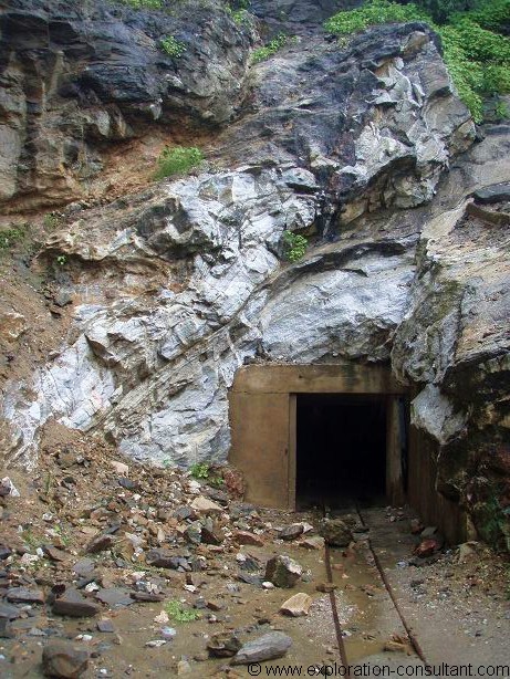 One of the entrances to the mine.