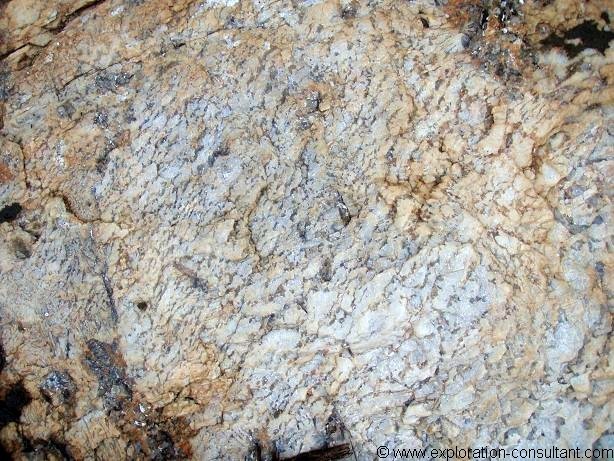 Granophyric pegmatites are only locally mineralized. 